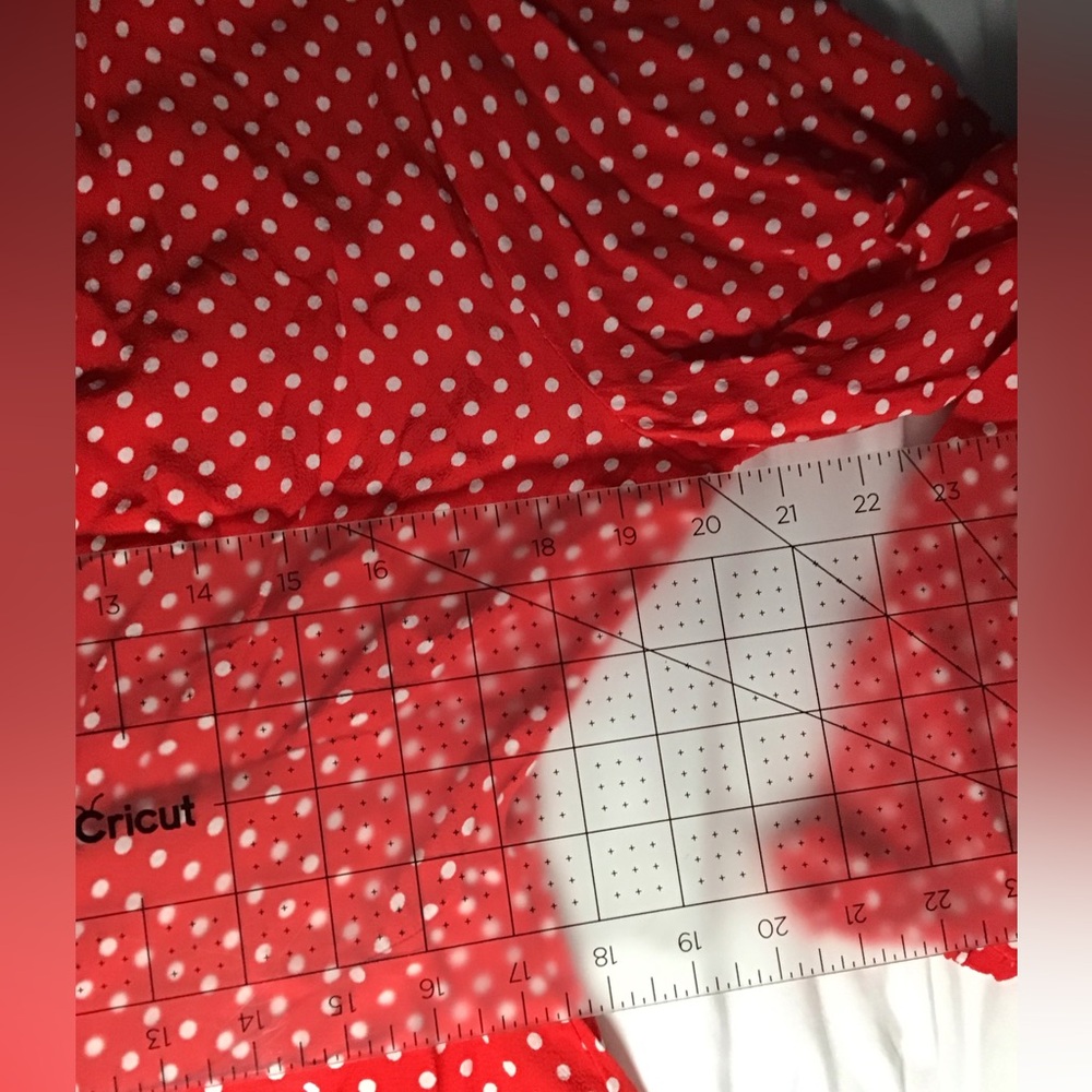NWT Free People Red and White Polka Dot Fitted Blouse - Picture 11 of 14